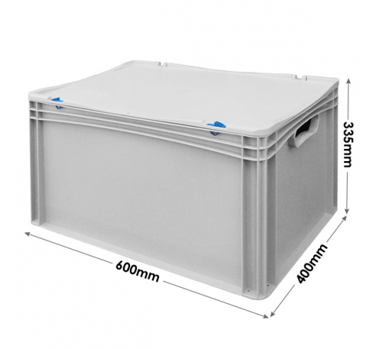 Prime Economy Euro Container Cases (600 x 400 x 335mm) with Hand Holes