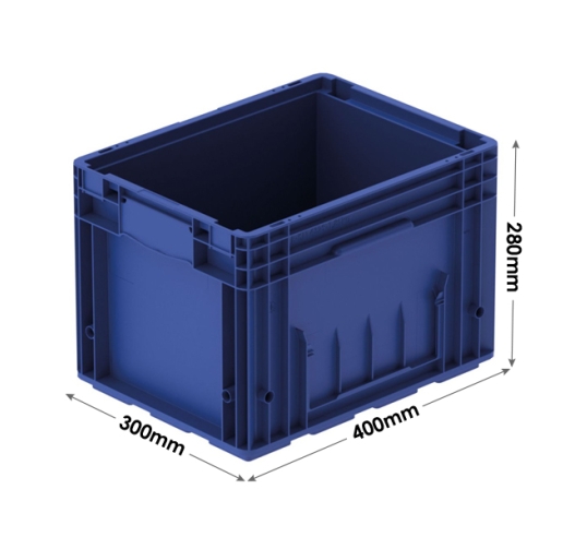 R-KLT (VDA) Small Load Carrier Container 400 x 300 x 280mm - Blue
