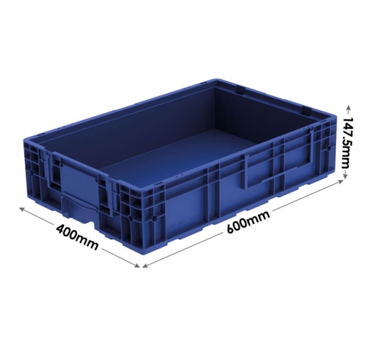 R-KLT (VDA) Small Load Carrier Container 600 x 400 x 147.5mm - Blue