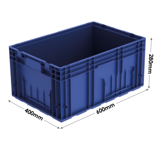 R-KLT (VDA) Small Load Carrier Container 600 x 400 x 280mm - Blue