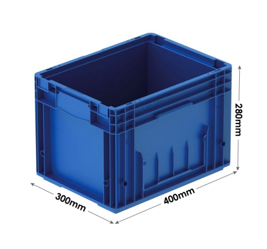 KLT (VDA) Containers - 24.1 Litres (400 x 300 x 280mm) Smooth Base