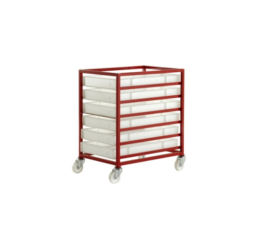CT306P Mobile Tray Rack With 6 Food Grade Trays
