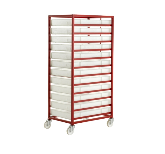 CT312P Mobile Tray Rack With 12 Food Grade Trays