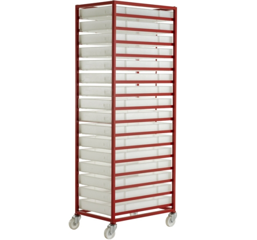 CT316P Mobile Tray Rack With 16 Food Grade Trays