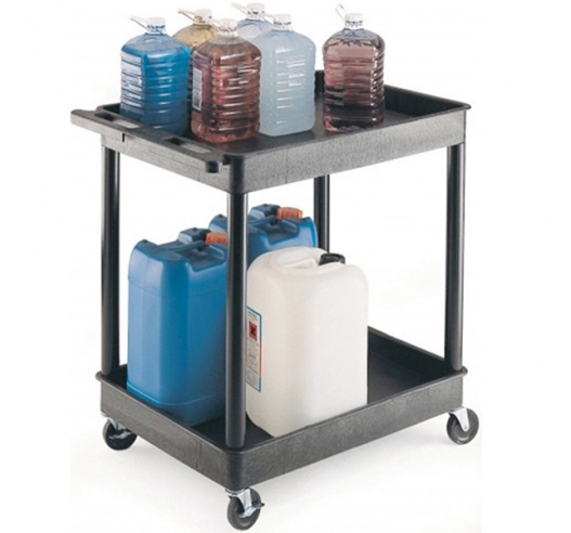 2 Level Shelf Tray Trolley