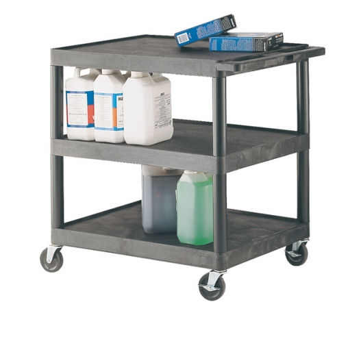 Strong Plastic Shelf Trolley with 3 Shelves