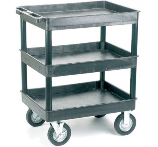 Heavy Duty Plastic 3 Level Trolley