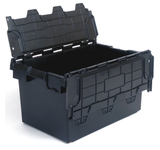 Large Storage Box with Lid - Black