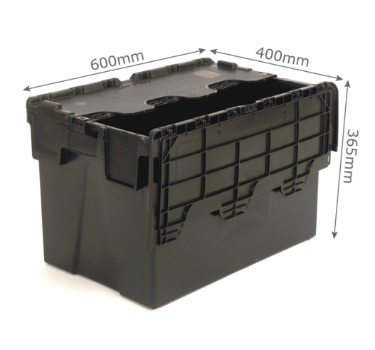 Attached Lid Container with Hinged Lid (62 Litre Capacity)