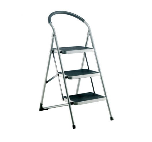 Step Ladder with 3 Treads and Support Handle