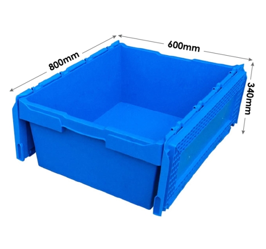 Large Plastic Box with Hinged Lids