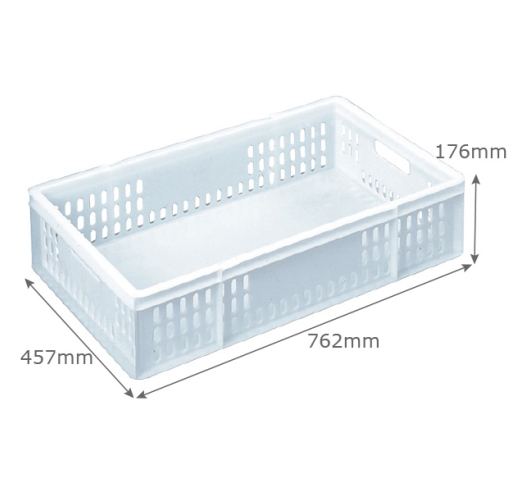 Confectionery Tray 48 Litre Vented-Sides