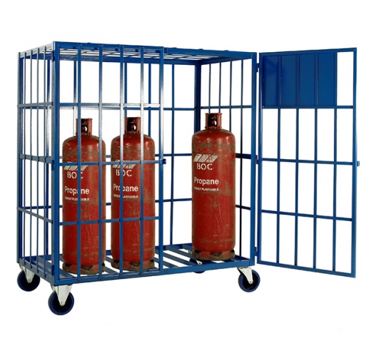 Cylinder Storage Cage With Wheels