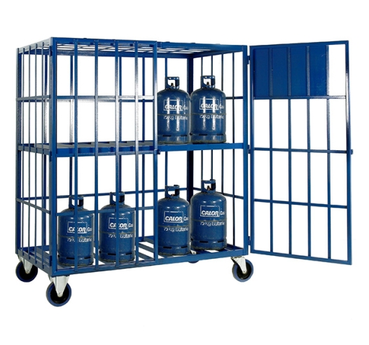 Cylinder Storage Cage With Wheels