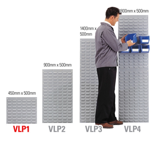VLP1 Louvre Panel 450mm x 500mm for Wall Mounting Linbins