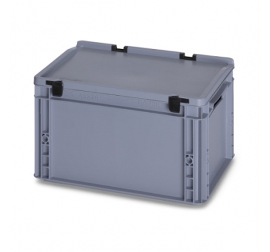 20 Litre Plastic Container with Lid (Euro/Stacking) ED43-22