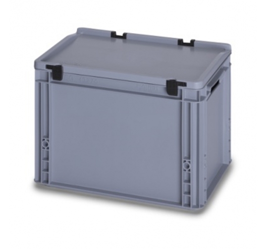 26 Litre Plastic Container with Lid (Euro/Stacking) ED43-27