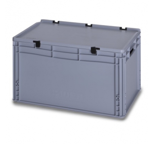 66 Litre Plastic Container with Lid (Euro/Stacking) ED64-32