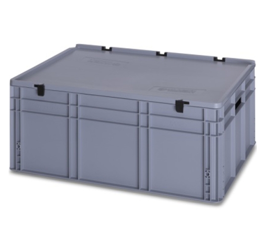 130 Litre Plastic Container with Lid (Euro/Stacking) ED86-32