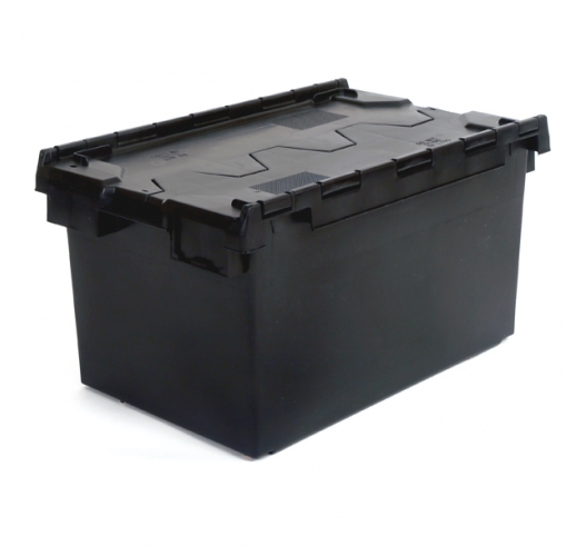 Big Plastic Crate in Black