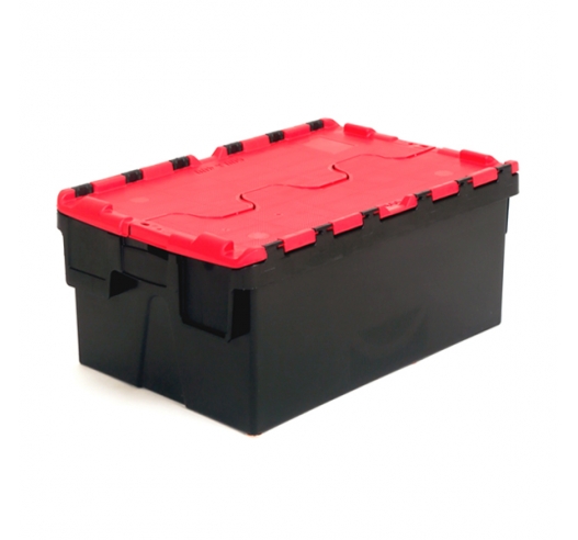 Red and black totes with 40 litre capacity