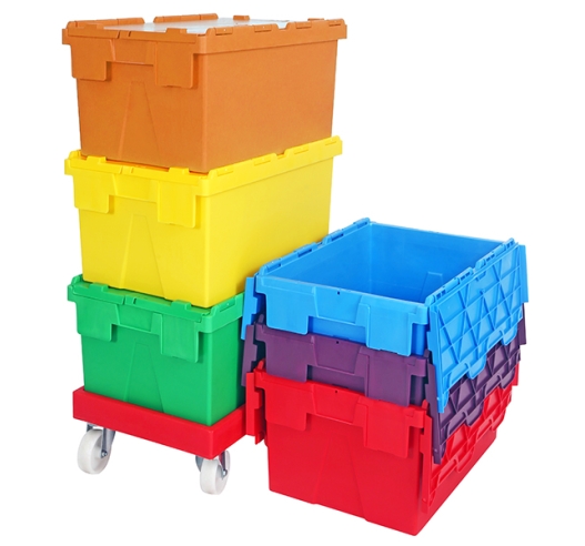 Stackable and Nestable Plastic Storage Boxes