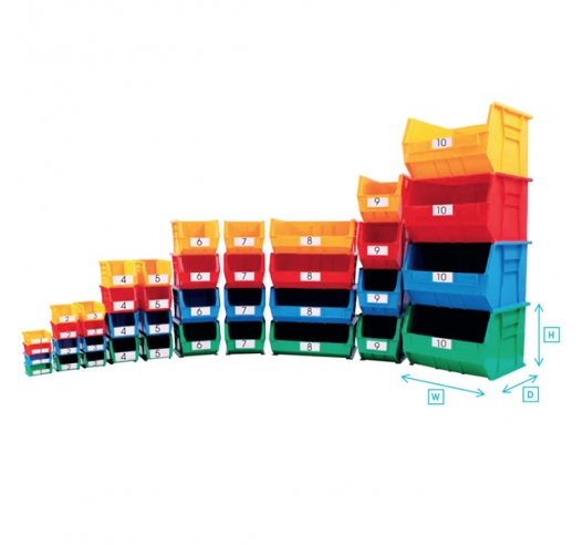 Full Range of Coloured Linbins and Sizes