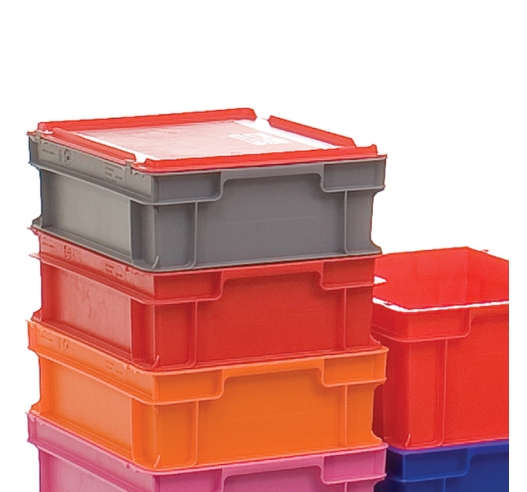 Drop-On Lids For Coloured Euro Containers