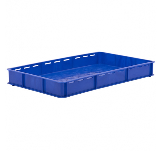 Blue Vented Stacking Confectionery Tray