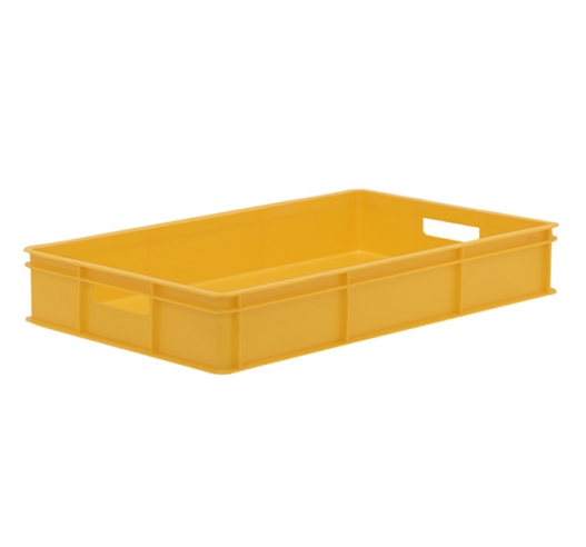 Yellow Stacking Confectionery Tray Solid Sides And Base