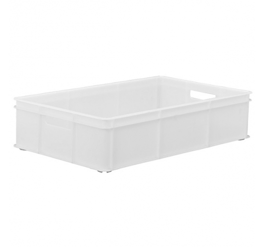 White Stacking Confectionery Tray Solid Sides And Base