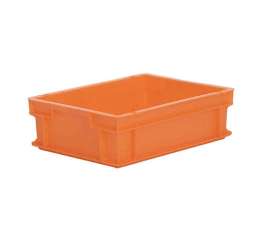 Orange Plastic Container (Euro) 400 x 300 x 120mm