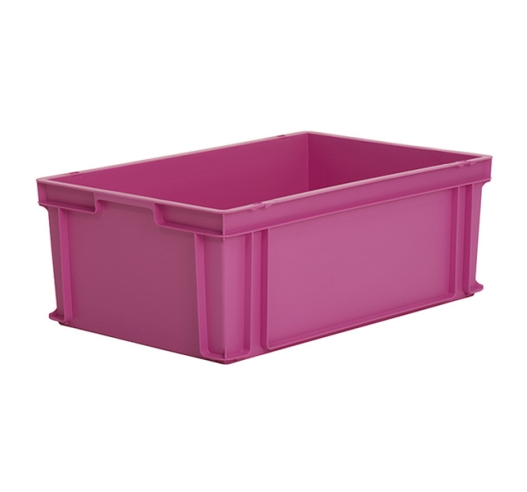Pink Plastic Stackable Box