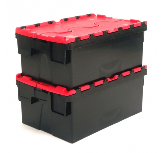 Hinged lid boxes for storage