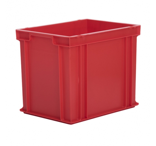 Red Euro Containers That Stack Securely