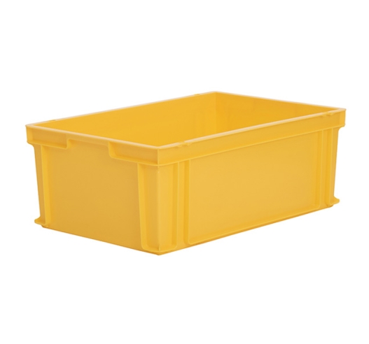 Yellow Plastic Stackable Euro Containers