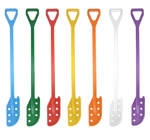 Coloured Plastic Stirring Paddle with Holes