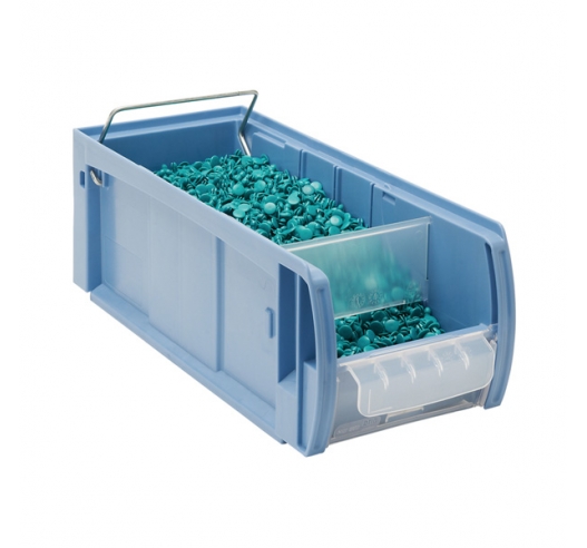 400mm Deep Kanban Picking Bin (CTB Range) with Safety Rod and Feeder