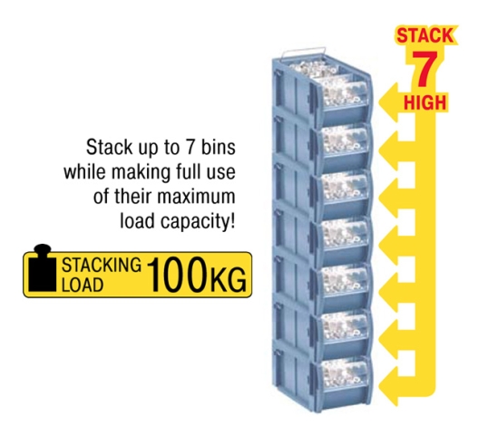 Kanban CTB Containers Stack Up To 7 Bins High