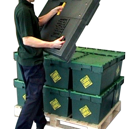 Loadhog Pallet Lid With Plastic Crates