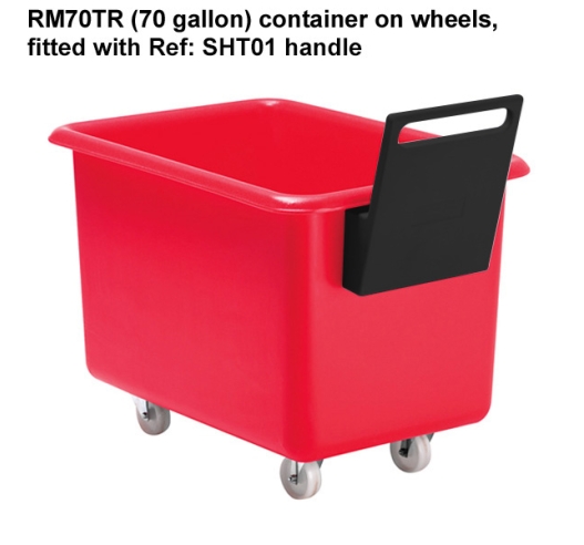 Handle Fitted to Plastic Container Trucks
