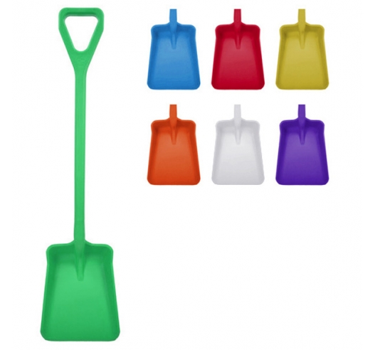 Standard Coloured Long Handled Shovels (Food Grade)