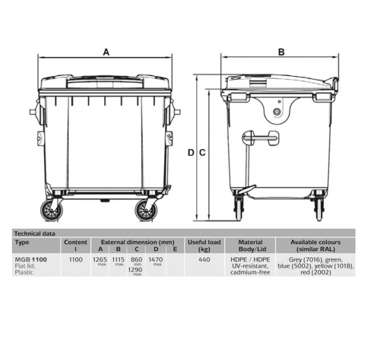 Wheelie Bin Specification