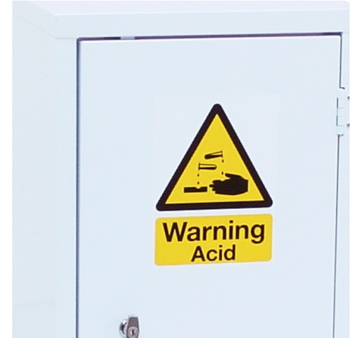 White Acid Storage Cabinet