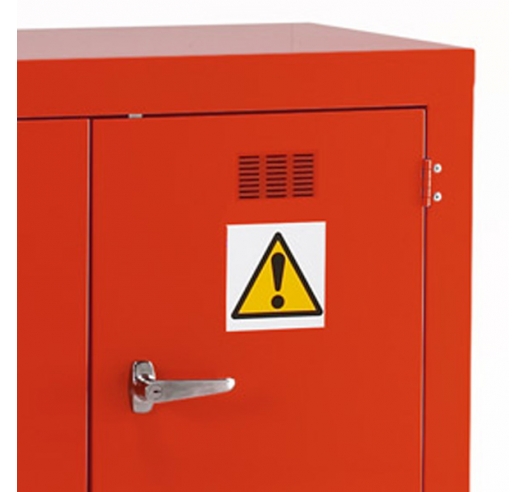 Chemical Red Storage Cabinet