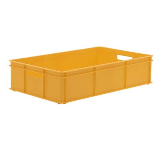 Yellow Stacking Confectionery Tray Solid Sides And Base