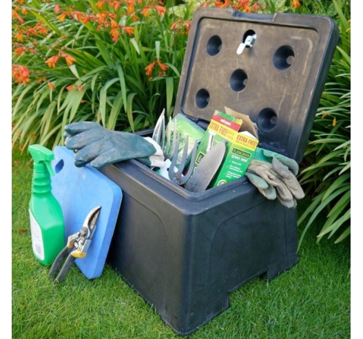 Mini Grit Bin with Garden Equipment