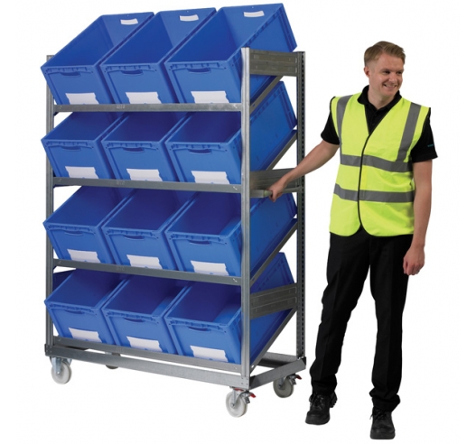 Mobile Container Shelf Trolley