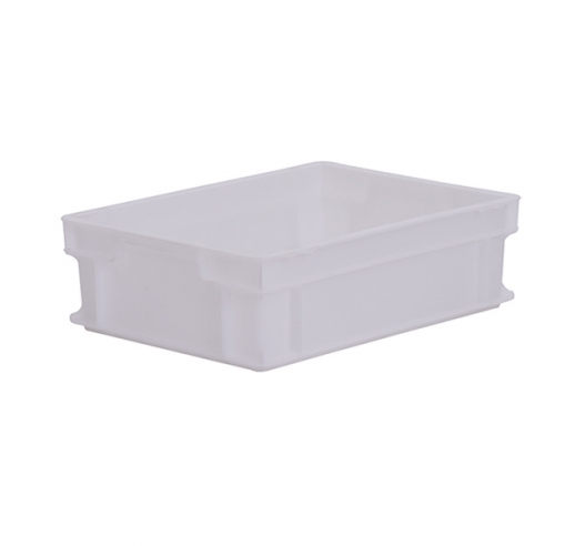 White Plastic Euro Container 120mm High - Food Grade