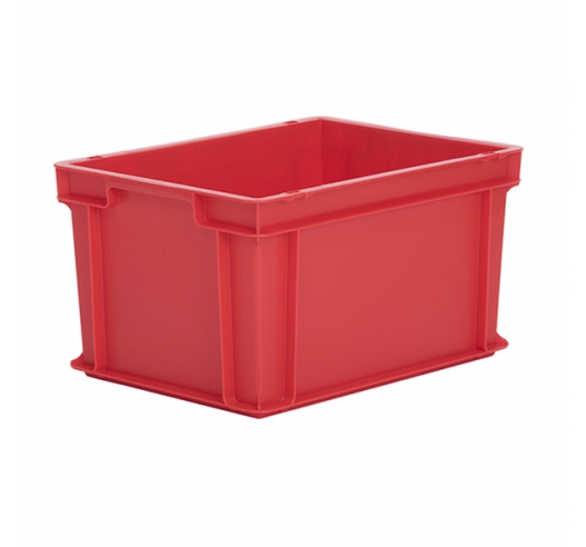 Red Euro Container In Half Size (400x300) 220mm High - Red